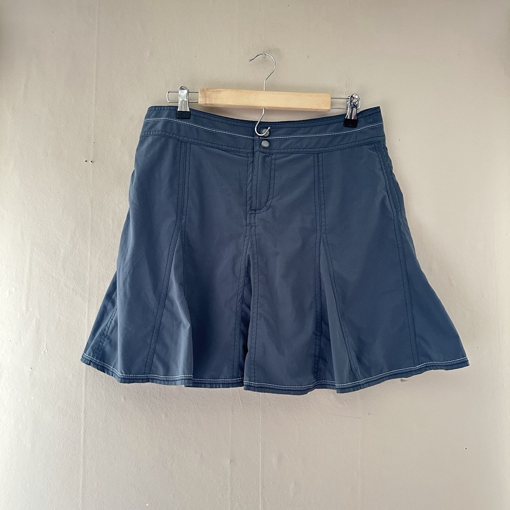 Title Nine Womens Athletic Nimblene Skort Size 10 Gray Tennis Golf Pickleball